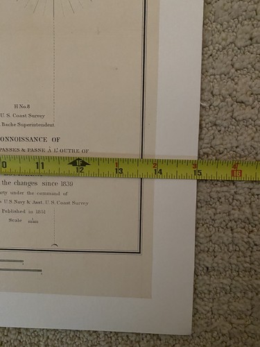 1851 US Coast Survey ,AD Bache Rare Map of Louisiana, United States - Picture 6 of 9