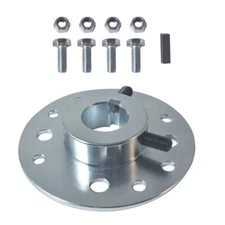 1" Bore Brake Drum Sprocket Hub 1/4" Keyway for Go Kart Cart Mini Bike Trike