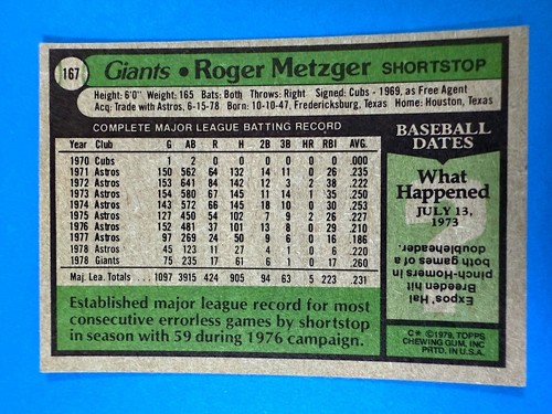 1979 Topps Baseball Cards (Complete Your Set - You Choose!) *A* - Picture 63 of 229