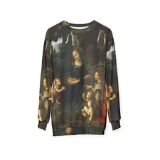 Leonardo da Vinci Madonna Virgin of Rocks Renaissance Fine Art Sweatshirt Shirt
