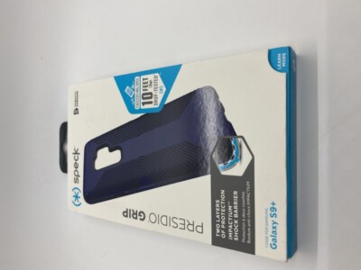 Speck Presidio Grip Series Case for Samsung Galaxy S9 + Plus - Blue/Carbon Black