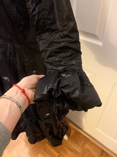 Alexo size (42)6 US , Raffled Coat black with Warm Lining, No Belt - Picture 3 of 11