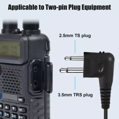 NEW Earpiece Mic Headset For Motorola CP100 CP200 CLS1110 CLS1410 CLS1450 Radio - Picture 8 of 13
