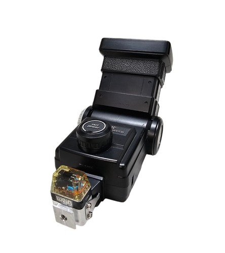 VIVITAR 285 HV ZOOM AUTO THYRISTOR SHOE MOUNT FLASH W/ WEIN FFA SLAVE SHOE WORKS - Picture 6 of 7