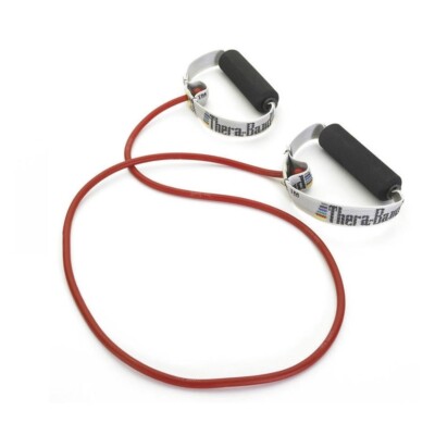 NEW! TheraBand Professional Latex Resistance Tubes with Soft Handles 48'' Med