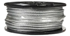 Campbell-7000627 Galvanized Steel Wire Rope, 7x19 Strand Core, 3/16" x 250 ft