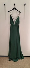 36IT- Valentino Green Pleated Gown DRESS- With Tags- RRP$7,990 AUD