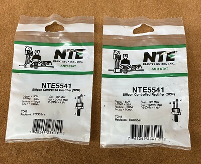 NOS NEW NTE Electronics NTE5541 SCR 35A, 50V, TO48 (2PACK)