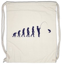 Borsa con coulisse evoluzione pesca divertente pesce mare fiume pesca canna e lenza Darwin