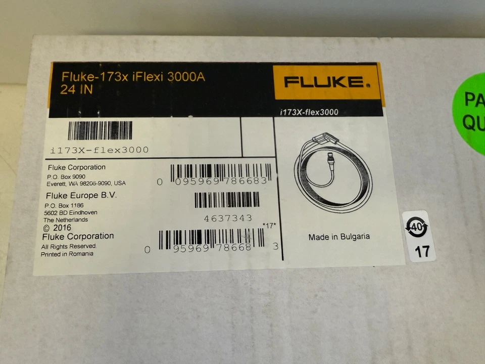 Fluke i173X-flex3000 4637343 Stromzange NEU - Bild 2 von 2