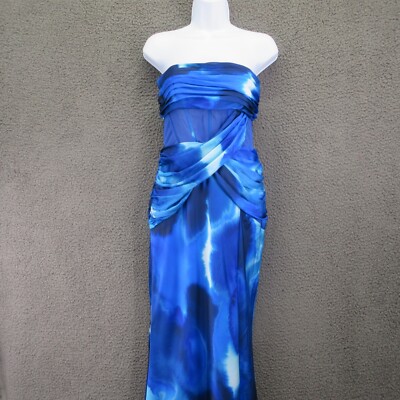 asos blue backless dress Rent Asos Design High Neck Backless Sequin Maxi Dress In Midnight Blue main image 1