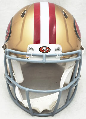 Unsigned San Francisco 49ers Gold Full Size Authentic Speed Helmet