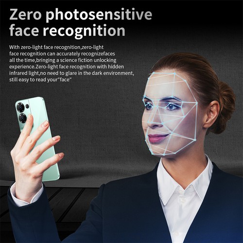 Teléfono Celular Inteligente HD 6.8" 6800mAh Batería Face ID Doble SIM Teléfonos Android - Imagen 9 de 14