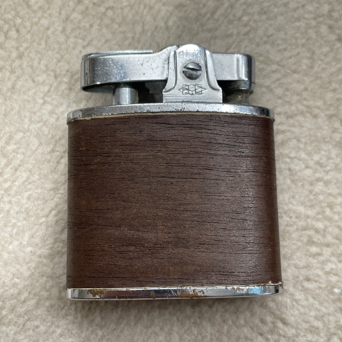 Vintage Omega Super Lighter By YSC with Wood Grain Design Japan F6