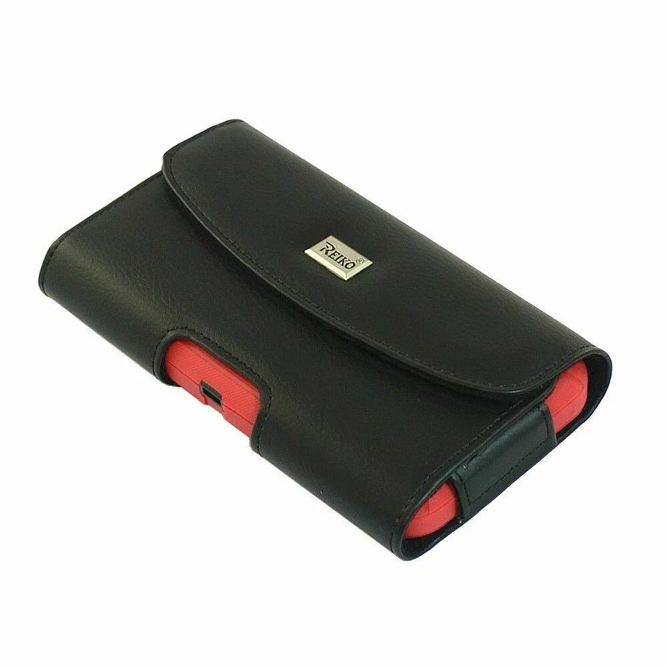 Reiko Leather Phone Pouch Wallet Case For iPhone 8Plus XR 11 12 13 14 15 Pro Max - Image 3 of 4