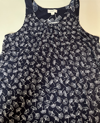Layla Women's Maxi Sleeveless Casual Loose Fit Tank Dress; Blue Floral,  Small | eBay
