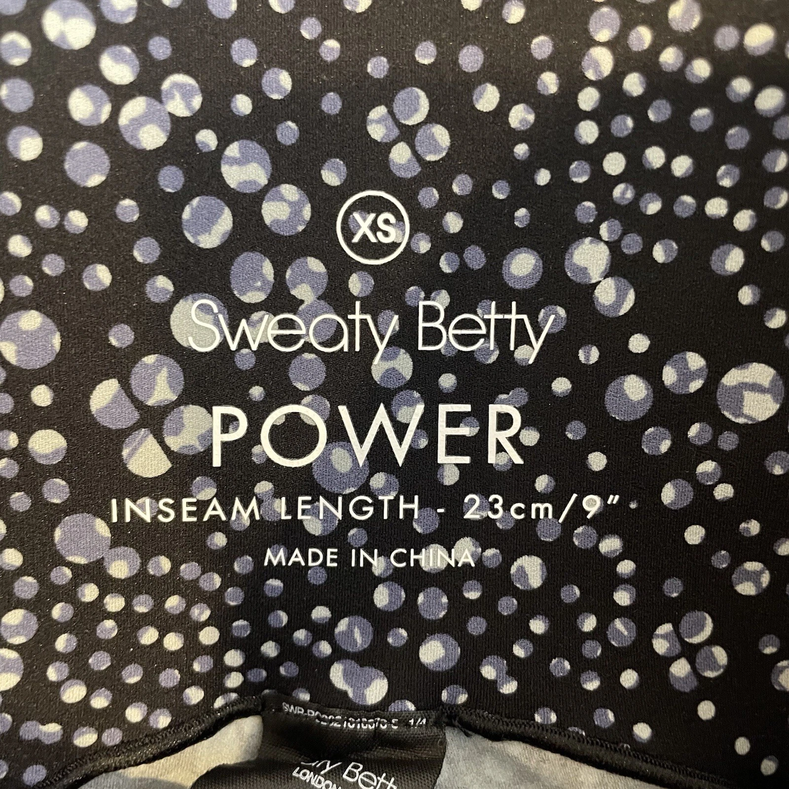 sweaty-betty power bubble pop print side pockets shorts