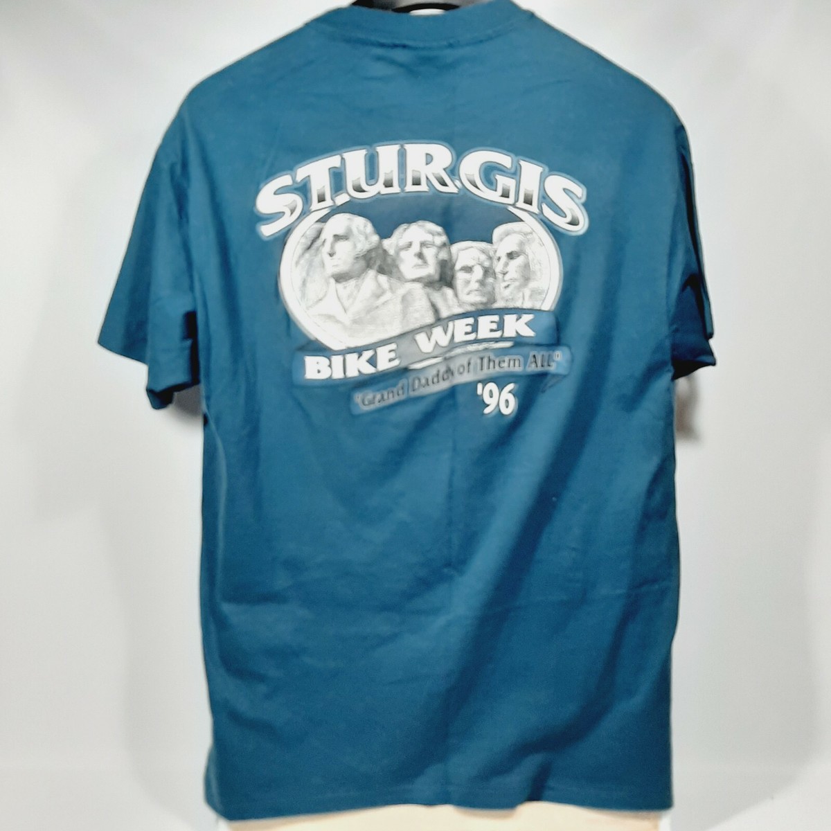 Vintage Biker T-Shirt XL Sturgis 96 Harley Davidson 56th Ann