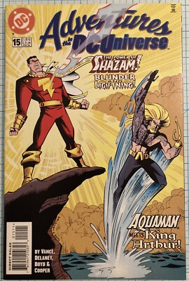 Adventures in the DC Universe #15 NM John Delaney Cover 1998 DC Comics
