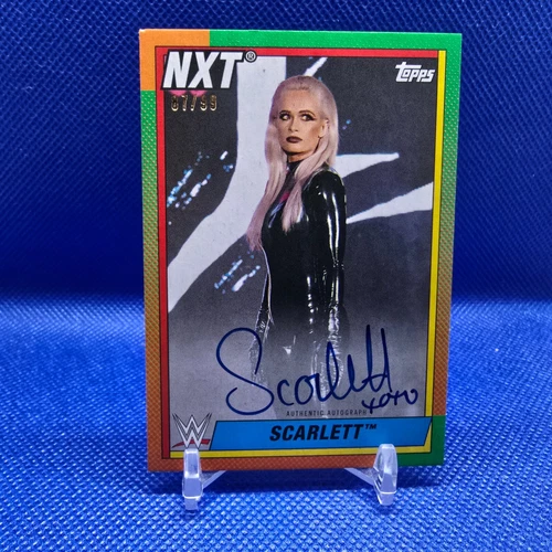Scarlett Auto 2021 Topps Heritage WWE Autograph Card /99 A-SL