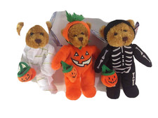 NEW Happy Halloween Plush Land Teddy Bears   FREE SHIPPING  