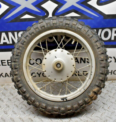 H2-8 ONE FRONT WHEEL RIM 10 INCH SPOKE 87 SUZUKI JR50 JR 50 DIRT