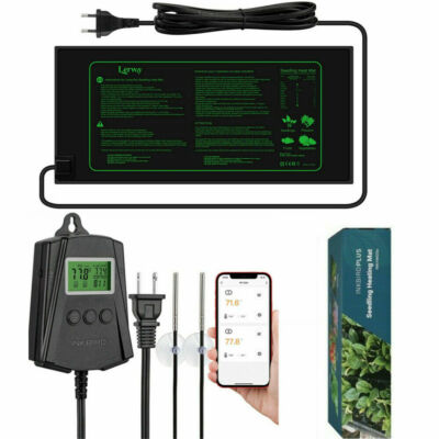 WIFI Temperaturregler Digitaler Thermostat LCD + Sämling Heizmatte Terrarium C/F