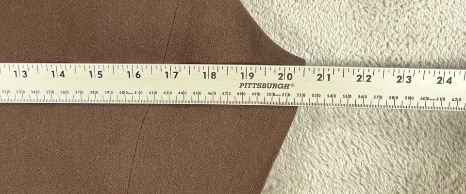 LE SUIT Mujer Petite Prendas para el torso 14P Marrón Blusa Sin Mangas Camisa Forrada Cremallera Lateral Foto 4 de 4