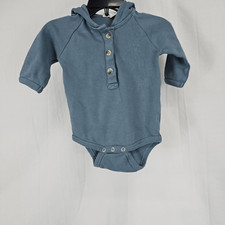 Kate Quinn Blue Baby Boys Size 3-6 Months Bubble Hooded With Ears