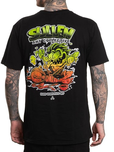 Sullen Men's Weirdo Rotary Short Sleeve Premium T-shirt Cartoon Tattoo Style Tee - Picture 10 of 11