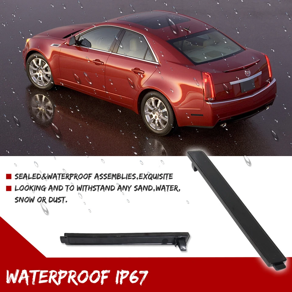 Reflectores de luz de señalización lateral de parachoques trasero ahumado para Cadillac CTS CTS-V 2008-2013 Foto 4 de 4