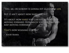 64671 ROCKY BALBOAMotivational Quote Wall Decor Print Poster