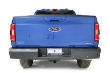 New Fab Fours Red Steel Rear Bumper Ford F150 2021 2022 2023 2024 Ff21-rt5150-1