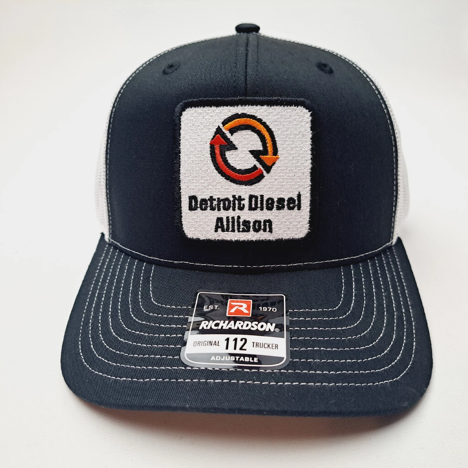Detroit Diesel Richardson 112 Mesh Snapback Embroidered Patch Baseball Cap Hat