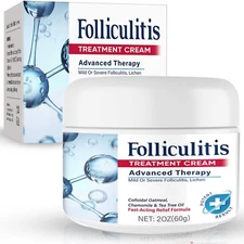 Folliculitis Treatment Cream Advanced Therapy 2 Oz Fast-acting Relief Formula 