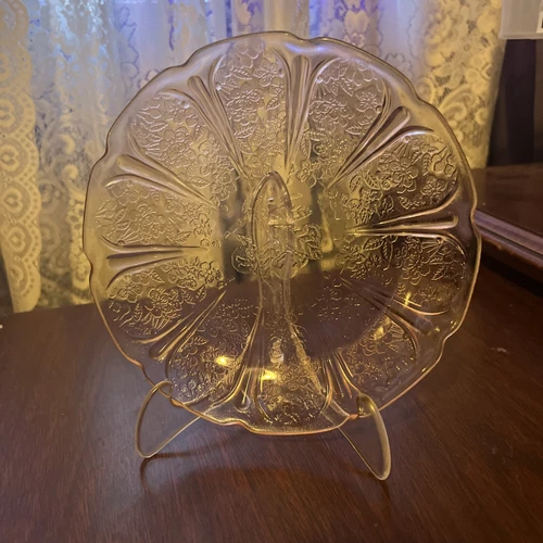 Cherry Blossom Pink Salad Plate 7" By Jeannette Glass Company