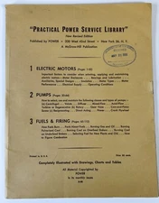 Practical Power Service Library Revised Ed. by Power Special Reports 1958 111 pg
