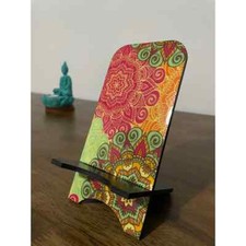 hand made phone stand hand made in south america pure wood.