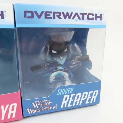 Overwatch Reaper Zarya Sombra Figures Winter Wonderland Cute But Deadly Lot NEW - Picture 4 of 15