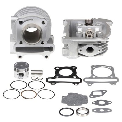 Zylinder 50ccm 69,5mm Ventile ohne SLS Kopf f. GY6 4T QMA/QMB REX Baotian BT49QT