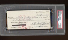 Roberto Clemente Autographed 1972 Puerto Rico Check Pittsburgh Pirates PSA/DNA