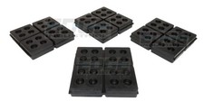 HEAVY DUTY ANTI VIBRATION ISOLATION PADS 4" X 4" X 3/4" ALL RUBBER WAFFLE TYP...