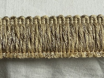 2 yards Conso BRUSH FRINGE  1.75  Golden Tan  Pillow Drapery Fabric Trim - NEW