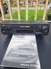 Philips Magnavox VRA641 AT01 Hi-Fi VHS HQ VCR Video Cassette Tested w/ Manuel