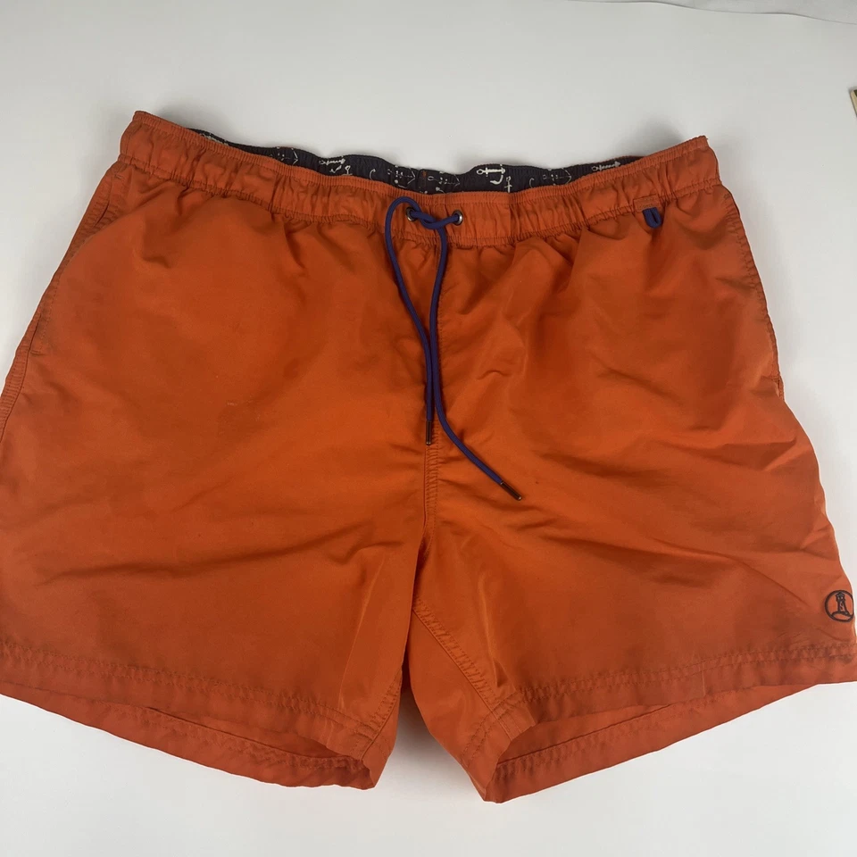 Lands' End Bathing Suit Men’s Sz XL 40-42 Swim Suit Swim Trunks Red Beach - Image 2 of 4