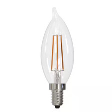 60 - Watt Equivalent Soft White Light CA10 E12 Candelabra Screw Base Dimmable