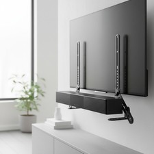 Sleek Soundbar Mount Bracket for Above/Below TV - Adjustable  Easy to Install