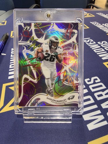 2025 Topps Resurgence Saquon Barkley String Theory #ST-14 Eagles SSP CASE HIT!!