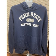 Nike Penn State Nittany Lions Retro Navy Blue Hoodie XXL Vintage Style 2-Hit