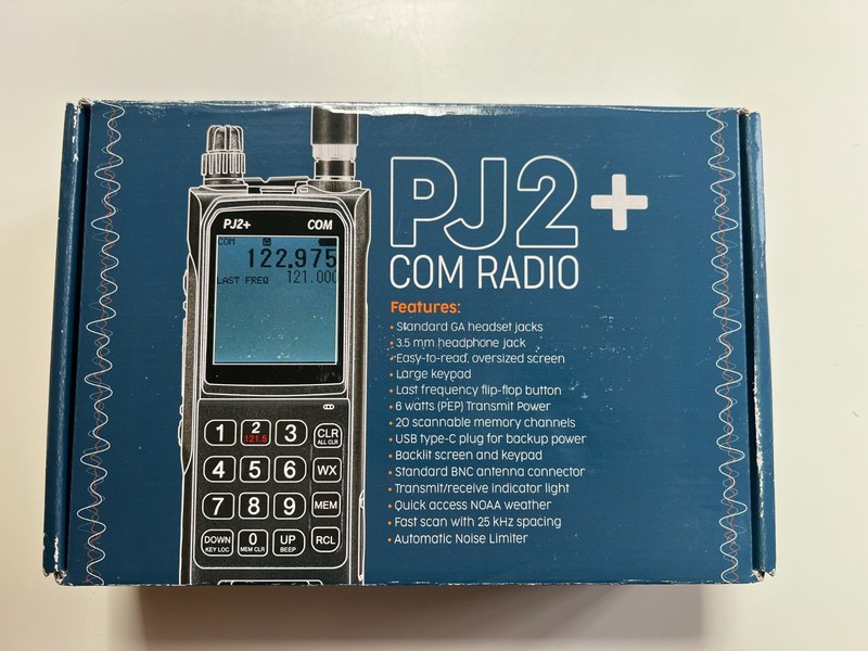 Sportys PJ2+ Com Radio w/ Standard GA Headset Jacks